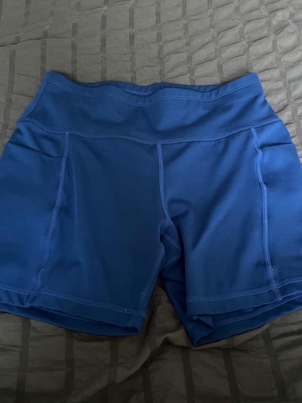 Women's Blue Athletic Bike Shorts